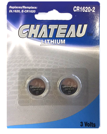 CR1620-2 PACK BUTTON BATTERY