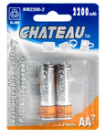 AA (2200 mAh) Ni-MH rechargeable 2PK