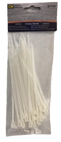 40pcs Reusable nylon cable ties